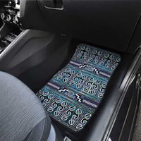 Maori Matariki Car Mats Blue Galaxy Aesthetic Koru Art