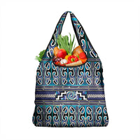 Maori Matariki Grocery Bag Blue Galaxy Aesthetic Koru Art