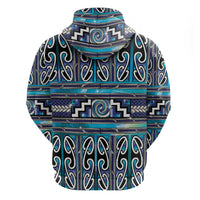 Maori Matariki Hoodie Blue Galaxy Aesthetic Koru Art