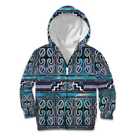 Maori Matariki Kid Hoodie Blue Galaxy Aesthetic Koru Art