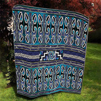 Maori Matariki Quilt Blue Galaxy Aesthetic Koru Art