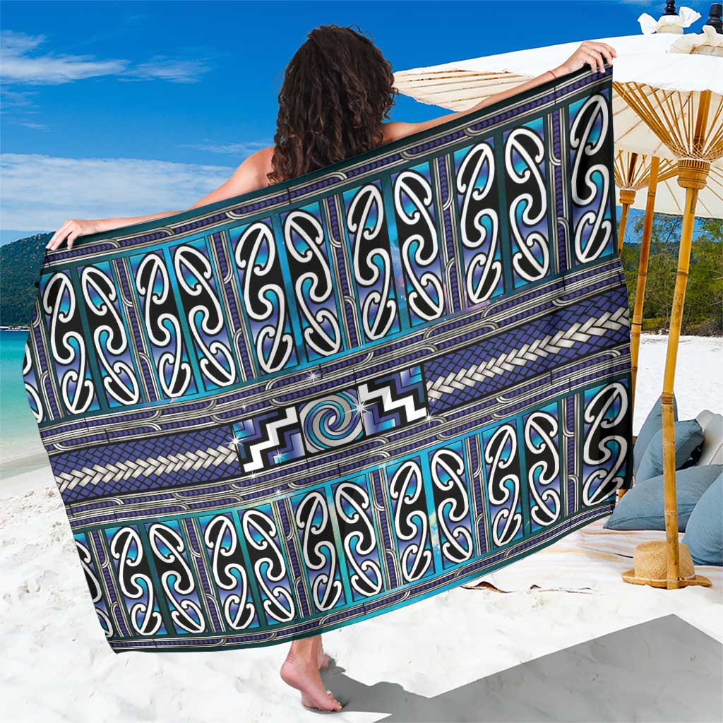 Maori Matariki Sarong Blue Galaxy Aesthetic Koru Art