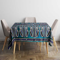 Maori Matariki Tablecloth Blue Galaxy Aesthetic Koru Art
