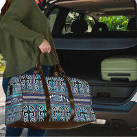Maori Matariki Travel Bag Blue Galaxy Aesthetic Koru Art