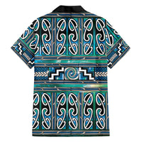 Maori Matariki Family Matching Tank Maxi Dress and Hawaiian Shirt Green Galaxy Aesthetic Koru Art LT01 - Polynesian Pride