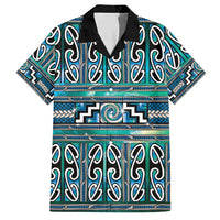 Maori Matariki Hawaiian Shirt Green Galaxy Aesthetic Koru Art