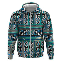 Maori Matariki Hoodie Green Galaxy Aesthetic Koru Art