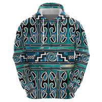 Maori Matariki Hoodie Green Galaxy Aesthetic Koru Art
