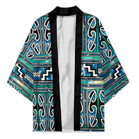 Maori Matariki Kimono Green Galaxy Aesthetic Koru Art