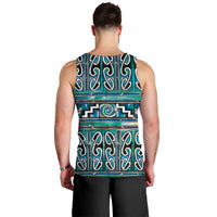 Maori Matariki Men Tank Top Green Galaxy Aesthetic Koru Art