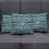Maori Matariki Pillow Cover Green Galaxy Aesthetic Koru Art
