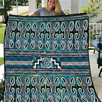 Maori Matariki Quilt Green Galaxy Aesthetic Koru Art