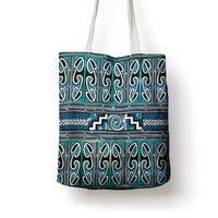 Maori Matariki Tote Bag Green Galaxy Aesthetic Koru Art