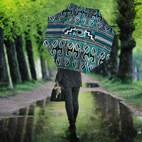 Maori Matariki Umbrella Green Galaxy Aesthetic Koru Art
