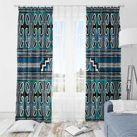Maori Matariki Window Curtain Green Galaxy Aesthetic Koru Art