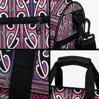 Maori Matariki Duffle Bag Pink Galaxy Aesthetic Koru Art LT01 - Polynesian Pride
