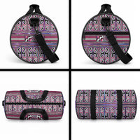 Maori Matariki Duffle Bag Pink Galaxy Aesthetic Koru Art LT01 - Polynesian Pride