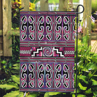 Maori Matariki Garden Flag Pink Galaxy Aesthetic Koru Art