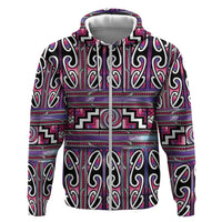 Maori Matariki Hoodie Pink Galaxy Aesthetic Koru Art