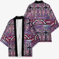 Maori Matariki Kimono Pink Galaxy Aesthetic Koru Art