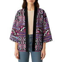 Maori Matariki Kimono Pink Galaxy Aesthetic Koru Art
