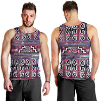 Maori Matariki Men Tank Top Pink Galaxy Aesthetic Koru Art