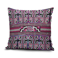 Maori Matariki Pillow Cover Pink Galaxy Aesthetic Koru Art