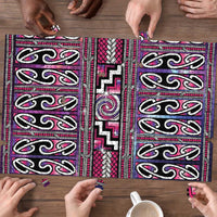 Maori Matariki Puzzle Pink Galaxy Aesthetic Koru Art
