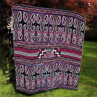Maori Matariki Quilt Pink Galaxy Aesthetic Koru Art