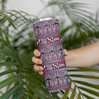 Maori Matariki Skinny Tumbler Pink Galaxy Aesthetic Koru Art