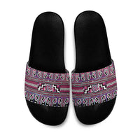 Maori Matariki Slide Sandals Pink Galaxy Aesthetic Koru Art