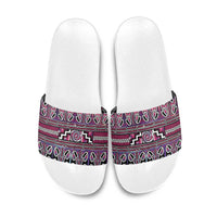 Maori Matariki Slide Sandals Pink Galaxy Aesthetic Koru Art