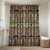 Maori Matariki Bathroom Set Yellow Galaxy Aesthetic Koru Art