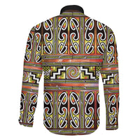 Maori Matariki Family Matching Short Sleeve Bodycon Dress and Hawaiian Shirt Yellow Galaxy Aesthetic Koru Art LT01 - Polynesian Pride