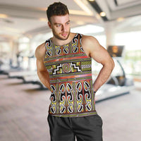 Maori Matariki Men Tank Top Yellow Galaxy Aesthetic Koru Art