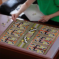 Maori Matariki Puzzle Yellow Galaxy Aesthetic Koru Art