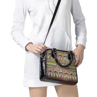 Maori Matariki Shoulder Handbag Yellow Galaxy Aesthetic Koru Art