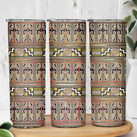 Maori Matariki Skinny Tumbler Yellow Galaxy Aesthetic Koru Art
