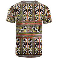 Maori Matariki T Shirt Yellow Galaxy Aesthetic Koru Art