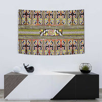 Maori Matariki Tapestry Yellow Galaxy Aesthetic Koru Art