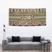 Maori Matariki Tapestry Yellow Galaxy Aesthetic Koru Art