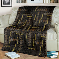 Hawaii Brown Plumeria Lei Black Blanket Frangipani Floral Heritage Art