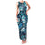 Polynesian Hibiscus Tropical Blue Floral Family Matching Tank Maxi Dress and Hawaiian Shirt Tribal Pattern - Polynesian Pride