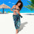 Polynesian Hibiscus Tropical Blue Floral Sarong Tribal Pattern - Polynesian Pride