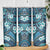 Polynesian Hibiscus Tropical Blue Floral Skinny Tumbler Tribal Pattern - Polynesian Pride