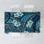 Polynesian Hibiscus Tropical Blue Floral Tablecloth Tribal Pattern - Polynesian Pride