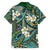 Polynesian Hibiscus Tropical Green Floral Family Matching Tank Maxi Dress and Hawaiian Shirt Tribal Pattern - Polynesian Pride