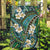Polynesian Hibiscus Tropical Green Floral Garden Flag Tribal Pattern - Polynesian Pride