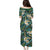 Polynesian Hibiscus Tropical Green Floral Puletasi Tribal Pattern - Polynesian Pride