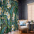Polynesian Hibiscus Tropical Green Floral Window Curtain Tribal Pattern - Polynesian Pride